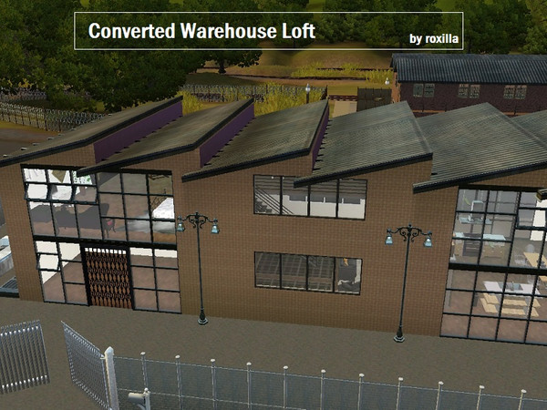 Sims 3 — Converted Warehouse Loft by Roxilla2 — Spacious loft situated in a converted warehouse, offering the best in