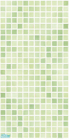 Sims 2 — Green Mosaic Wall #1 by Hanefcik — Do you want to give Your Sims' bathrooms a unique yet modern look? Buy this