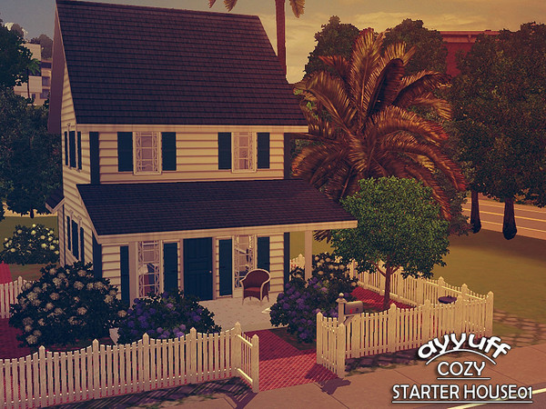 Sims 3 — Cozy Starter House01_Furnished_ by ayyuff — A cozy and cute house in order to accumulate new memories.Ideal for