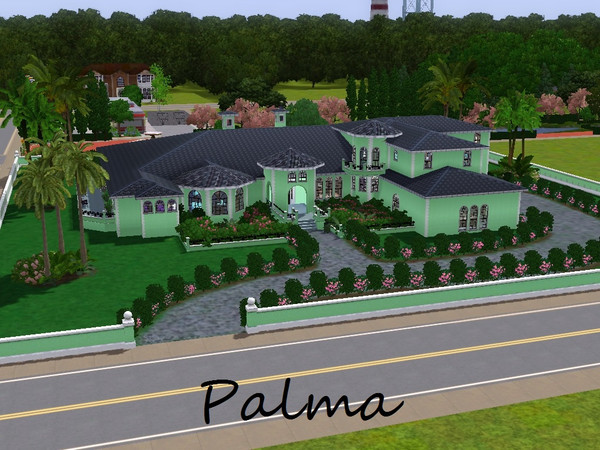 Sims 3 — Palma by slsaul — Luxury Spanish style home for a large family. Comes with open plan kitchen/breakfast