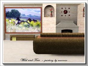Sims 3 — Wild and Free_marcorse by marcorse — A group of wild horses heads for the hills - racing free across a meadow of