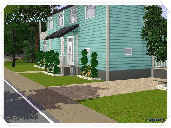 Sims 3 — The Evolution by lovgotmehere — The Evolution offers two-story living with style. The first floor has an