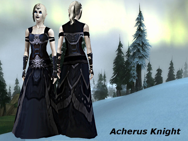 Sims 3 — Acherus Knight set_T.D. by Sylvanes2 — My version of the Warcraft Acherus Knight battleplate gear for female