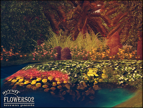 Sims 3 — Flowers02 by ayyuff — 6 new flower terrain paints Enjoy!