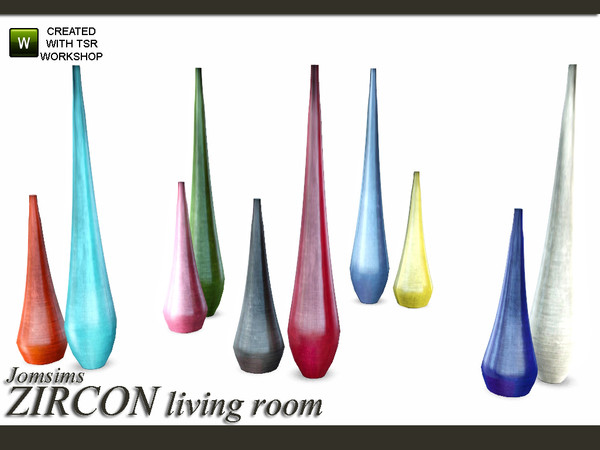 Sims 3 — vase deco 1 zircon floor  by jomsims — vase deco 1 zircon