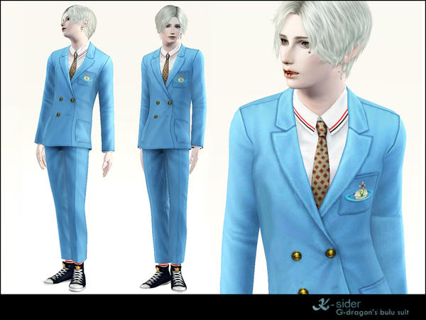 The Sims Resource - G-dragon's blue suit