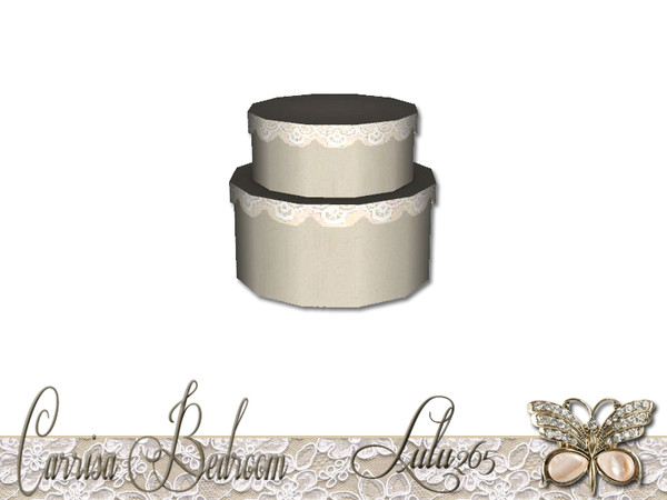 Sims 3 — Carrisa Bedroom Hat Box Decor by Lulu265 — Part of the Carrisa Bedroom Set Fully CAStable Made by Lulu265 for