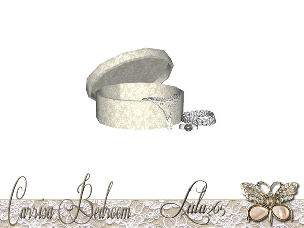 Sims 3 — Carrisa Bedroom Box Decor by Lulu265 — Part of the Carrisa Bedroom Set Fully CAStable Made by Lulu265 for TSR.