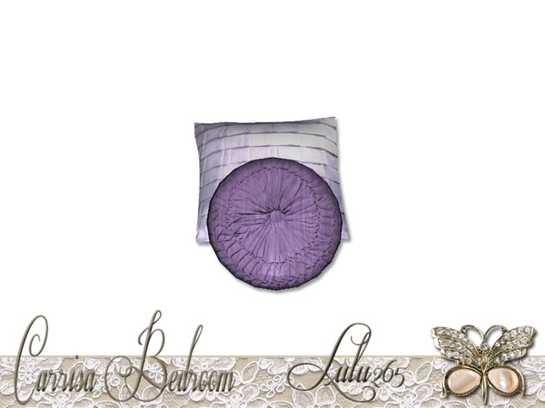 Sims 3 — Carrisa Bedroom Bed Cushions by Lulu265 — Part of the Carrisa Bedroom Set Fully CAStable Made by Lulu265 for