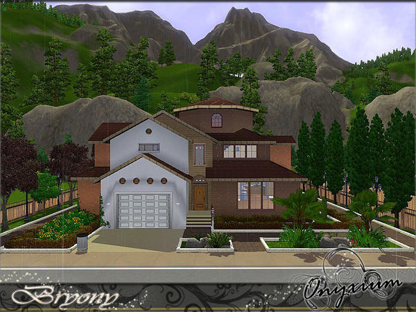 Sims 3 — Bryony by Onyxium — Onyxium@TSR I hope you like it. - Stylish and convenient house. Has five bedrooms and four