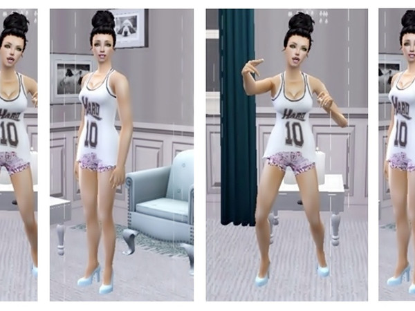 Sims 2 — Chloe by Nita_hc — Pink shorts and Hard 10 top, my second creation! -Hard10 top and Pink Shorts, Nita hc -Sharp