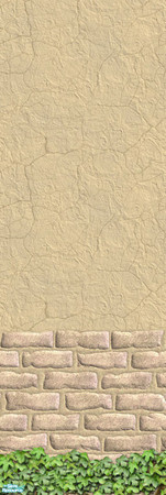 Sims 2 — Themis Sand Brick #1 by estatica — Part of a set, this exterior wall is recommended by the Garden Club for its