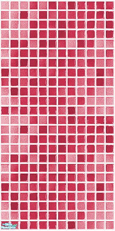 Sims 2 — Pink Mosaic Wall #4 by Hanefcik — Do you want to give Your Sims' bathrooms a unique yet modern look? Buy this