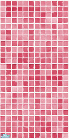 Sims 2 — Pink Mosaic Wall #3 by Hanefcik — Do you want to give Your Sims' bathrooms a unique yet modern look? Buy this