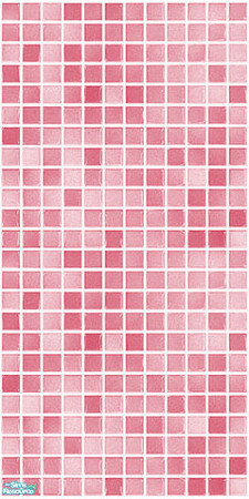 Sims 2 — Pink Mosaic Wall #2 by Hanefcik — Do you want to give Your Sims' bathrooms a unique yet modern look? Buy this