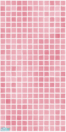 Sims 2 — Pink Mosaic Wall #1 by Hanefcik — Do you want to give Your Sims' bathrooms a unique yet modern look? Buy this