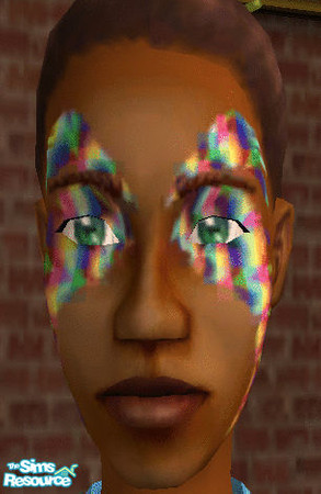 Sims 2 — Hippy make-up eye wings by andi and grim — this is another hippy facepaint part of my hippy set.