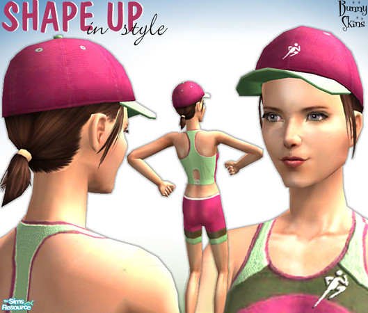Sims 2 — ShapeUp In Style: Berry & Mint Cap Brown by BunnyTSR — Designed to be worn with my Berry & Mint