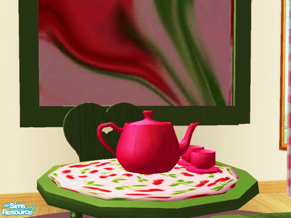 Sims 2 — Teatime Dining-Rec TC56 -Teaset by MysticVelvet — This is a recolor of my Teatime Dining Mesh Set, you will need