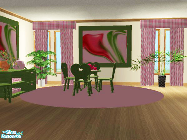 Sims 2 — Teatime Dining-Rec TC56 - Rug by MysticVelvet — This is a recolor of my Teatime Dining Mesh Set, you will need