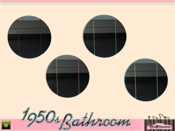 Sims 3 — 1950s Bathroom Wallmirror by BuffSumm — Part of the *1950s Bathroom* ***TSRAA***