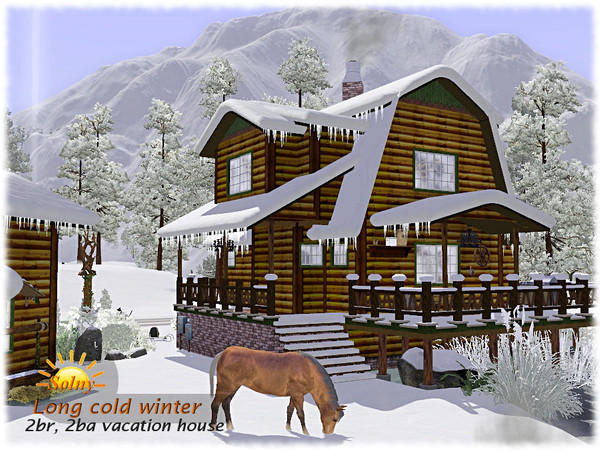 Sims 3 — Long cold winter, vacation house by Solny — Are you waiting for winter? If so it's time to find good place for