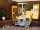 Sims 3 — Little Wooden Dining Room by BlackLotus2 — This is my first set: Little Wooden Dining Room. It includes a wooden