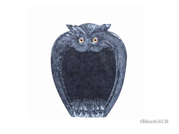Sims 3 — Gothic Bedroom - Wallstencil Owl smaller by ShinoKCR — recolorable
