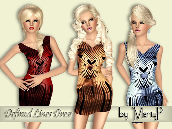 Sims 3 — Defined Lines by MartyP — ~2 Recolourable Chanels. ~CAS and Luncher Thumbnail. ~Young Adult/Adult ~Compatible