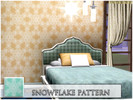Sims 3 — Snowflake! by mix_666 — Snowflake! A new pattern for you sims :D Two recolorable channels, listen in the