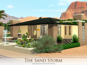 Sims 3 — The Sand Storm by Lhonna — The Sand Storm is medium, contemporary house for young Sims, who likes outdoor