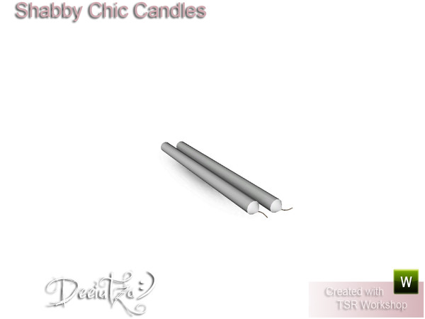 Sims 3 — Shabby Chic Clutter Candles by deeiutza — By deeiutza @TSR