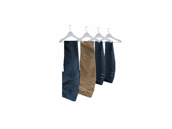 Sims 3 — White Cream Simple Clothes 8 by Flovv — Trousers for everyone.