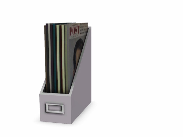 Sims 3 — Ashton Magazine Box by sim_man123 — A simple magazine holder to help take up some space in your office. Made by