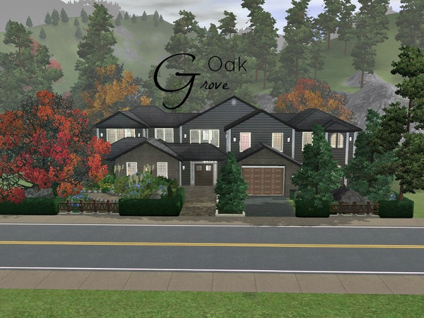 Sims 3 — Oak Grove by kl172 — Oak Grove is a beautiful suburban family home. Surrounded by gorgeous oak trees, this house