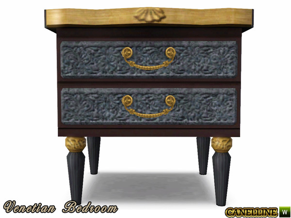 Sims 3 — Venetian Bedroom.Vintage End Table by Canelline — Venetian Bedroom. Vintage End Table by Canelline
