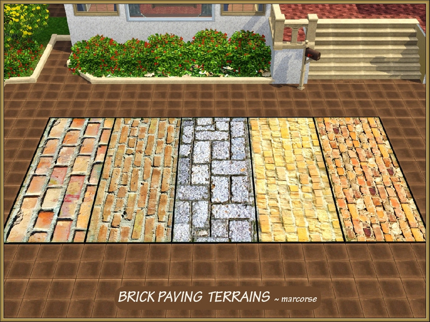 The Sims Resource Brick Paving Terrains_marcorse