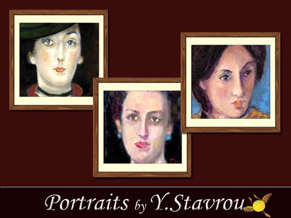 Sims 3 — Portraits by Y.Stavrou by evi — Paintings with classic portait themes created by the Greek painter Yiannis