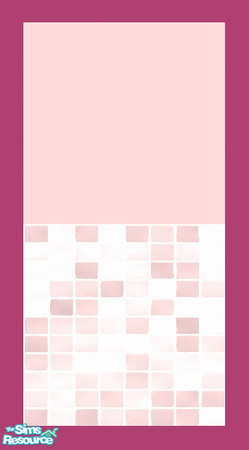 Sims 2 — MDP Pastel Pink Half Tile V2 by MelandStv — There are 12 colourful walls in this set. hey are part of my Pastel