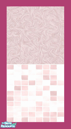 Sims 2 — MDP Pastel Pink Swirl Half Tile V2 by MelandStv — There are 12 colourful walls in this set. hey are part of my