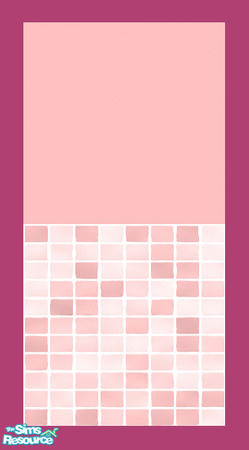 Sims 2 — MDP Rose Half Tile V2 by MelandStv — There are 20 colourful walls in this set. They are part of my Colour Pack