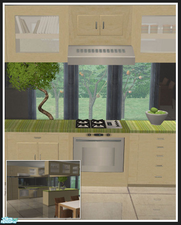 Sims 2 — Colorado kitchen - beech - stove by mirake — 
