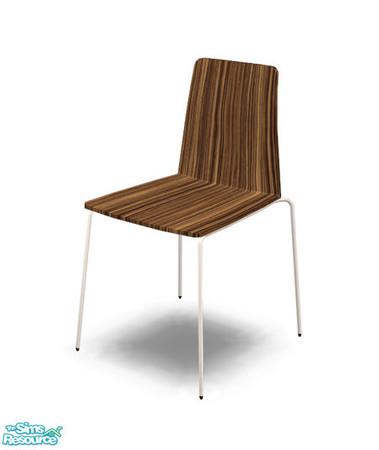 Sims 2 — Mondrian - Chair Zebrano Recolor by Murano — Puristic chair in zebrano wood.