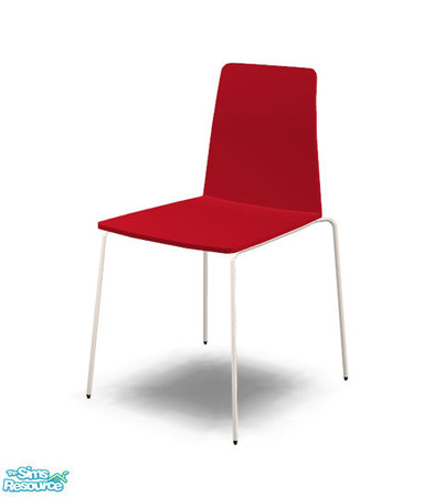 Sims 2 — Mondrian - Chair Red Recolor by Murano — Puristic red chair.