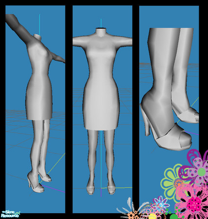 Sims 2 — Couture Mesh by simal10 — Mesh file.