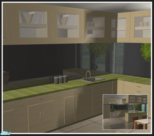 Sims 2 — Colorado kitchen - beech - counter1 by mirake — 