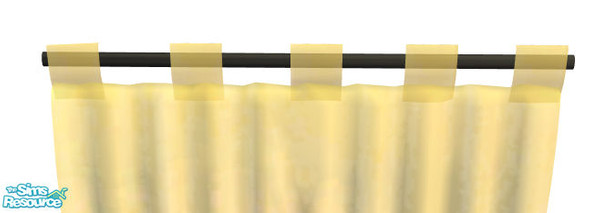 Sims 2 — More curtains, please! #6 - 1 by Sophel21 — Calia Curtain recolors in 7 different fabrics + 3 poles. Works also