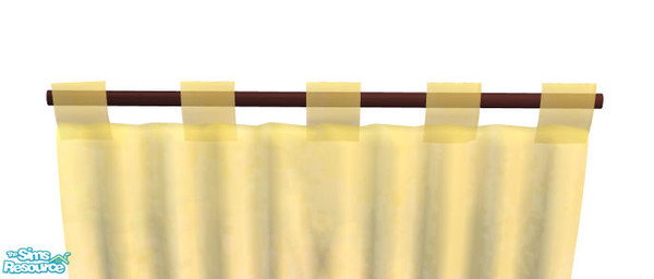 Sims 2 — More curtains, please! #6 - 2 by Sophel21 — Calia Curtain recolors in 7 different fabrics + 3 poles. Works also