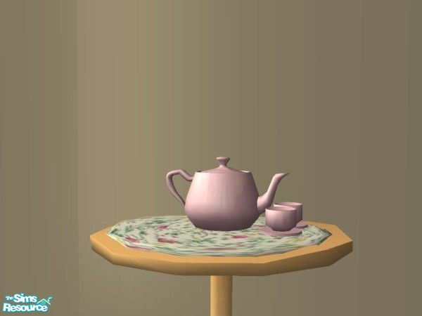 Sims 2 — Teatime-Dining - Teaset by MysticVelvet — This is the mesh, any recolors will require this mesh to show up in