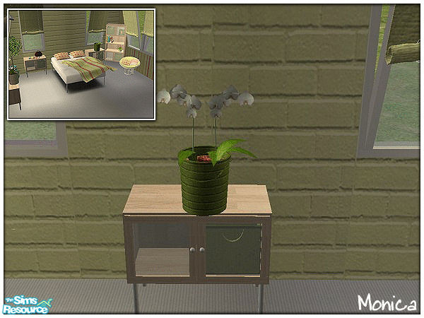 Sims 2 — Romanitcwhite in lemon-green - plant 2 by ~Monica~ — Requires mesh by Steffor